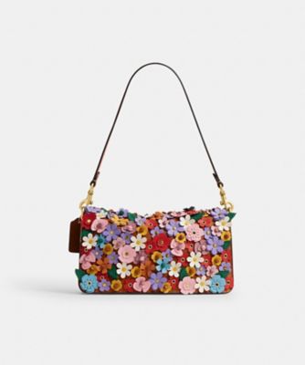 タビー ショルダー バッグ 26・フローラル アップリケ | COACH